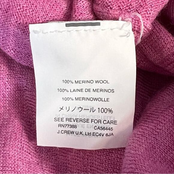 J. Crew Women’s Sz S Flamingo Link Tippi Sweater Merino Wool Pullover - Picture 12 of 12